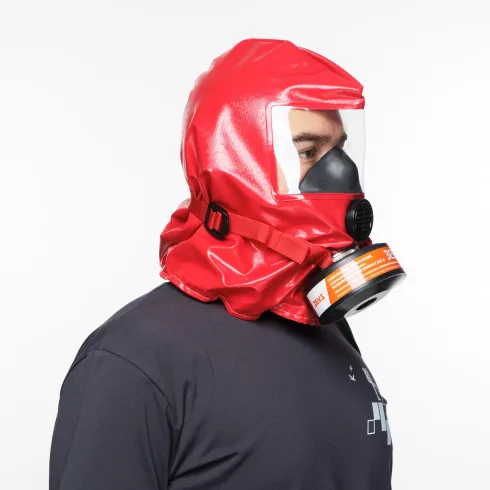 Самоспасатель фильтрующий, используемый при пожарах «Газодымозащитный комплект ЗЕВС 15»